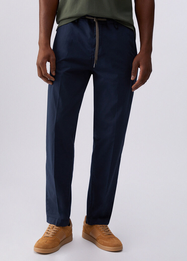 Chinohose mit Tunnelzug Dunkelblau Liu Jo - medium