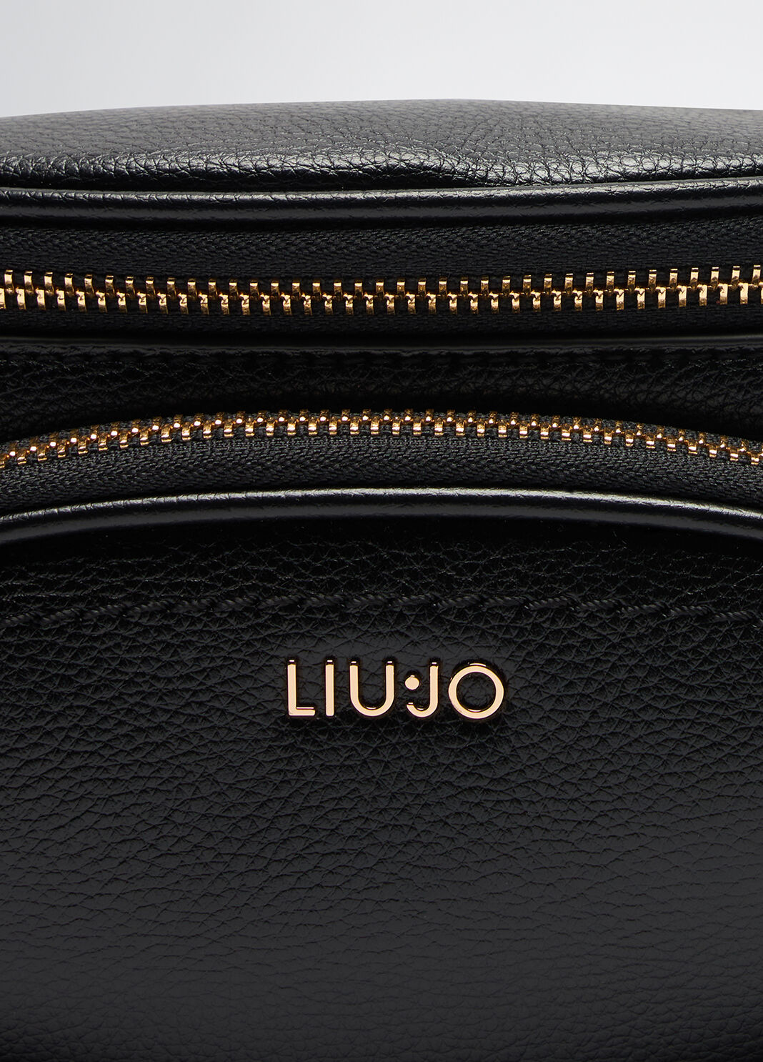Drummed-effect pouch bag black Liu Jo - large image number 4