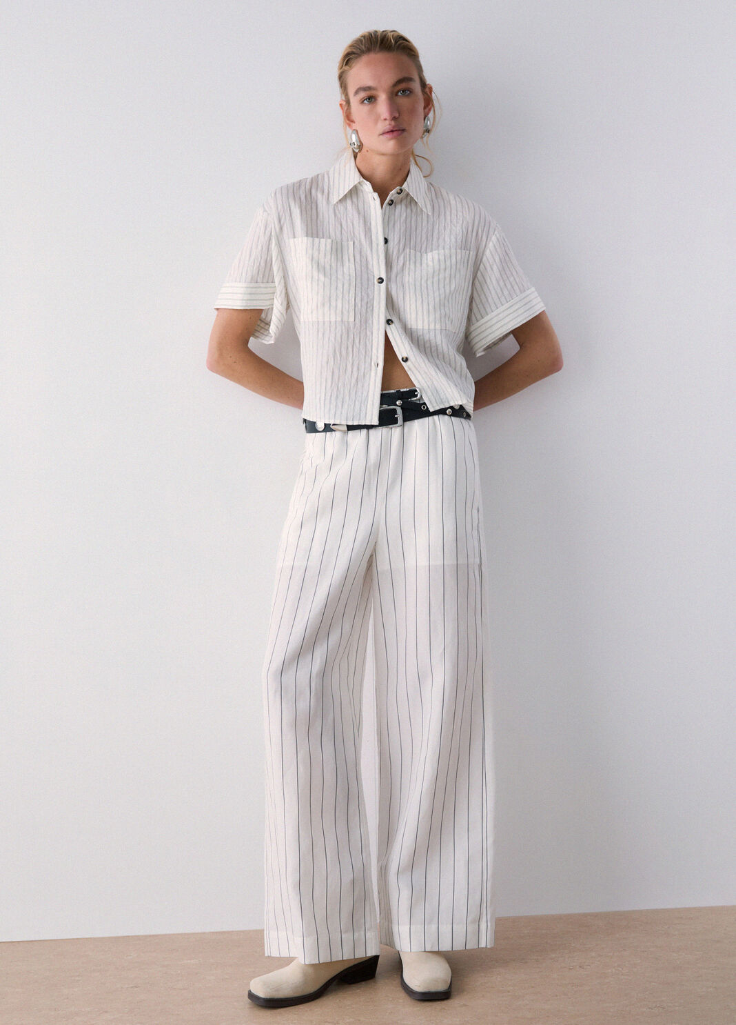 Striped shirt pinstripe white Liu Jo - large image number 3