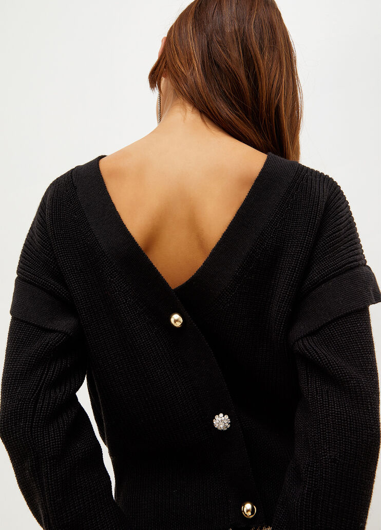 Wool blend jumper black Liu Jo - large image number 2 Wool blend jumper black Liu Jo - large image number 2