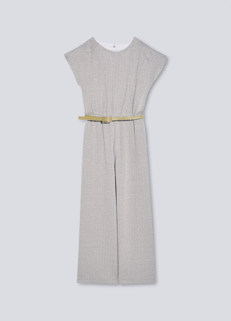 Knit jumpsuit with belt caramel Liu Jo - large image number 0