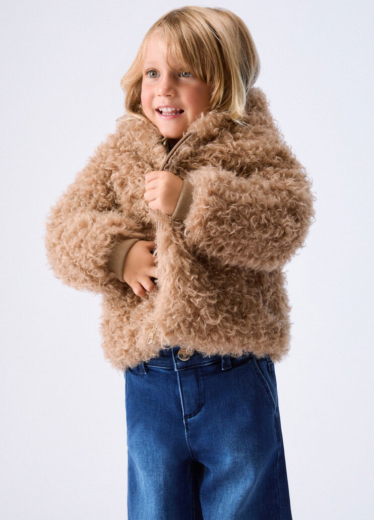 Teddy Coat with Hood beige Liu Jo - medium