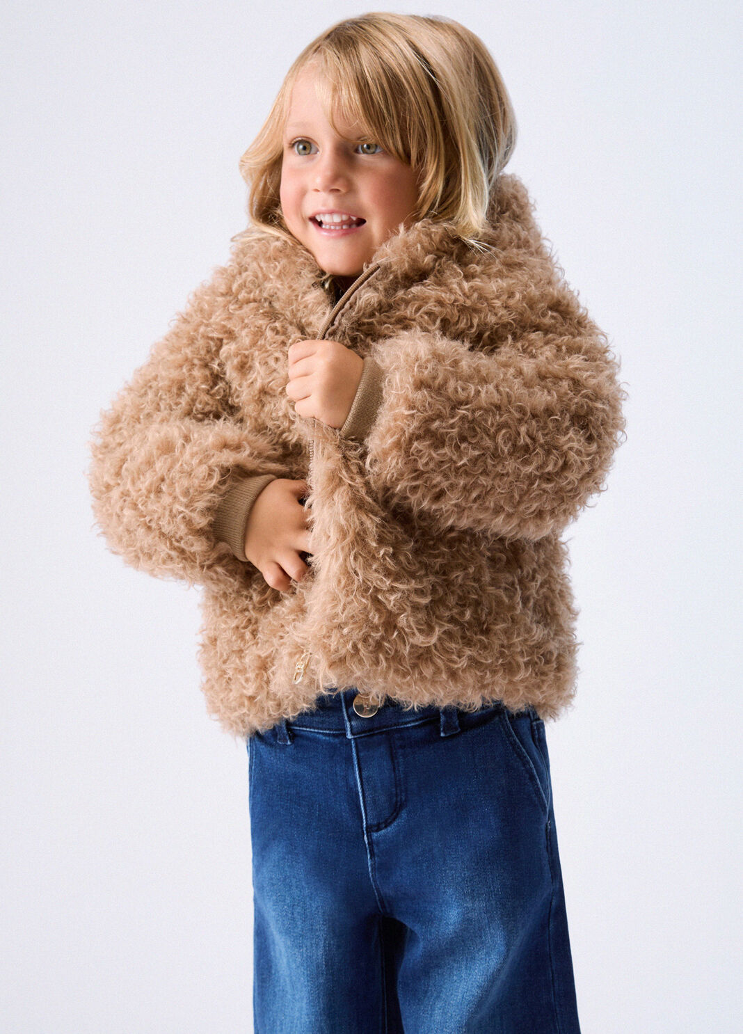 Teddy Coat with Hood beige Liu Jo - large image number 0