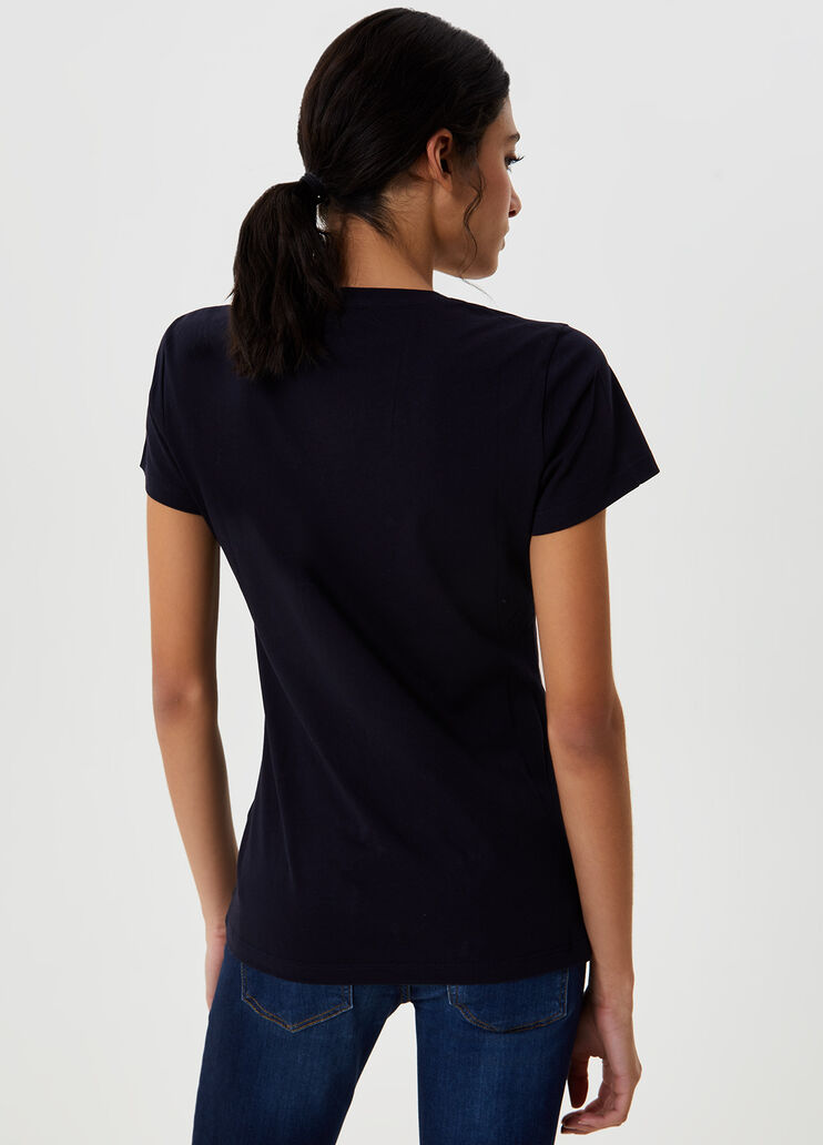 T-shirt with logo Dark blue Liu Jo - large image number 1