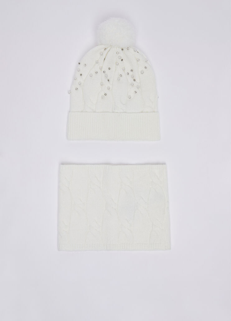 Set berretto e collo bianco Liu Jo - medium
