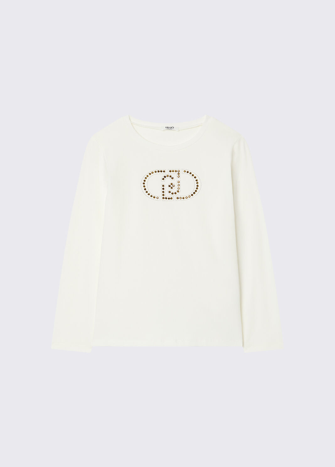 T-shirt avec logo monogramme blanc Liu Jo - large image number 2