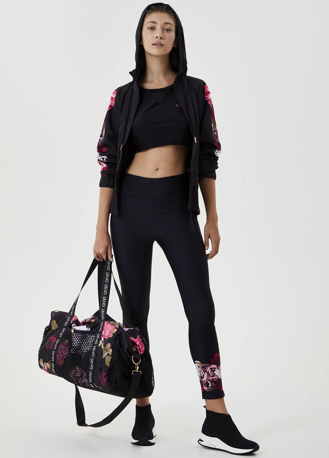 Укороченный топ с принтом Чёрный Liu Jo - large image number 3