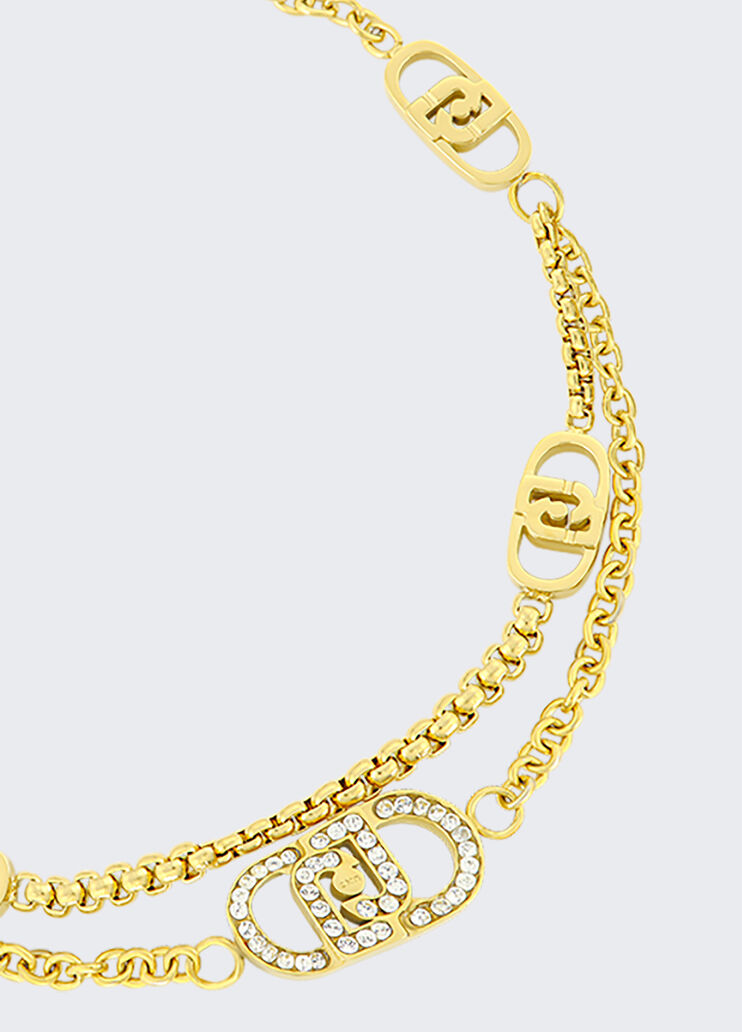 Bracelet avec logo monogramme or Liu Jo - large image number 2
