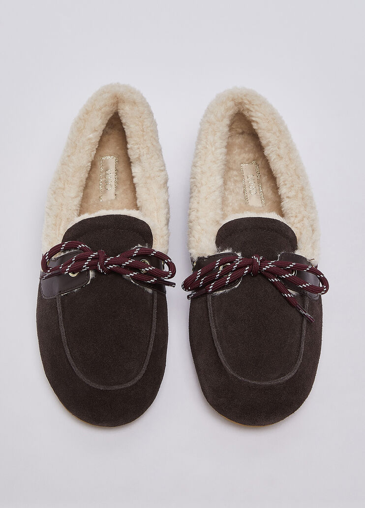 Mokassins warm aus Veloursleder Mokka Liu Jo - medium