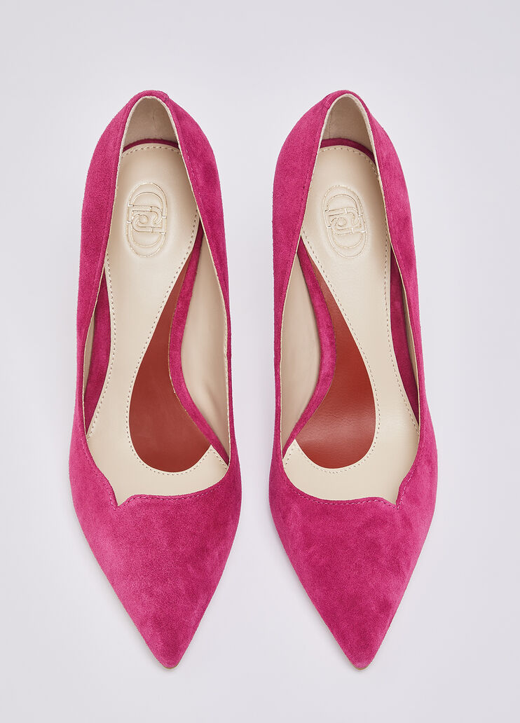 D&eacute;collet&eacute; in camoscio rosa acceso Liu Jo - medium