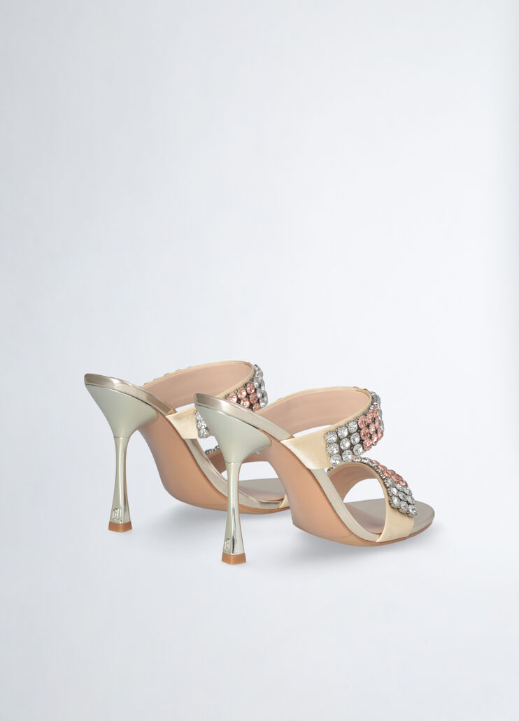 Jewel sandals with heel gold-colour Liu Jo - large image number 2 Jewel sandals with heel gold-colour Liu Jo - large image number 2