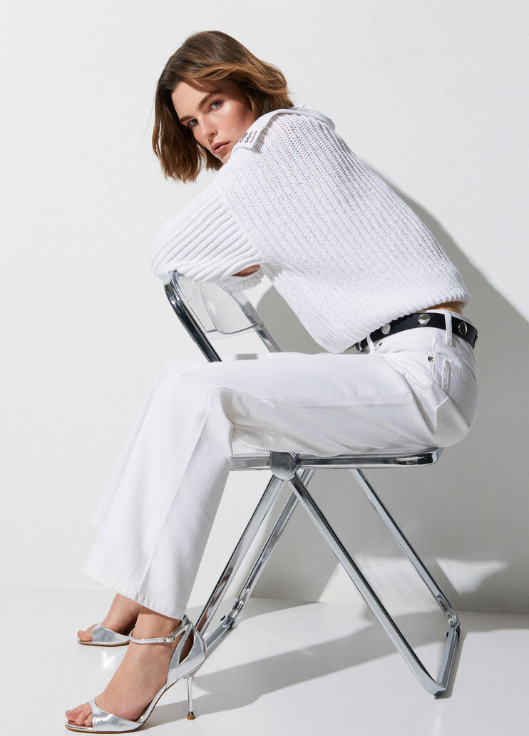 Pantal&oacute;n recto blanco Liu Jo - medium