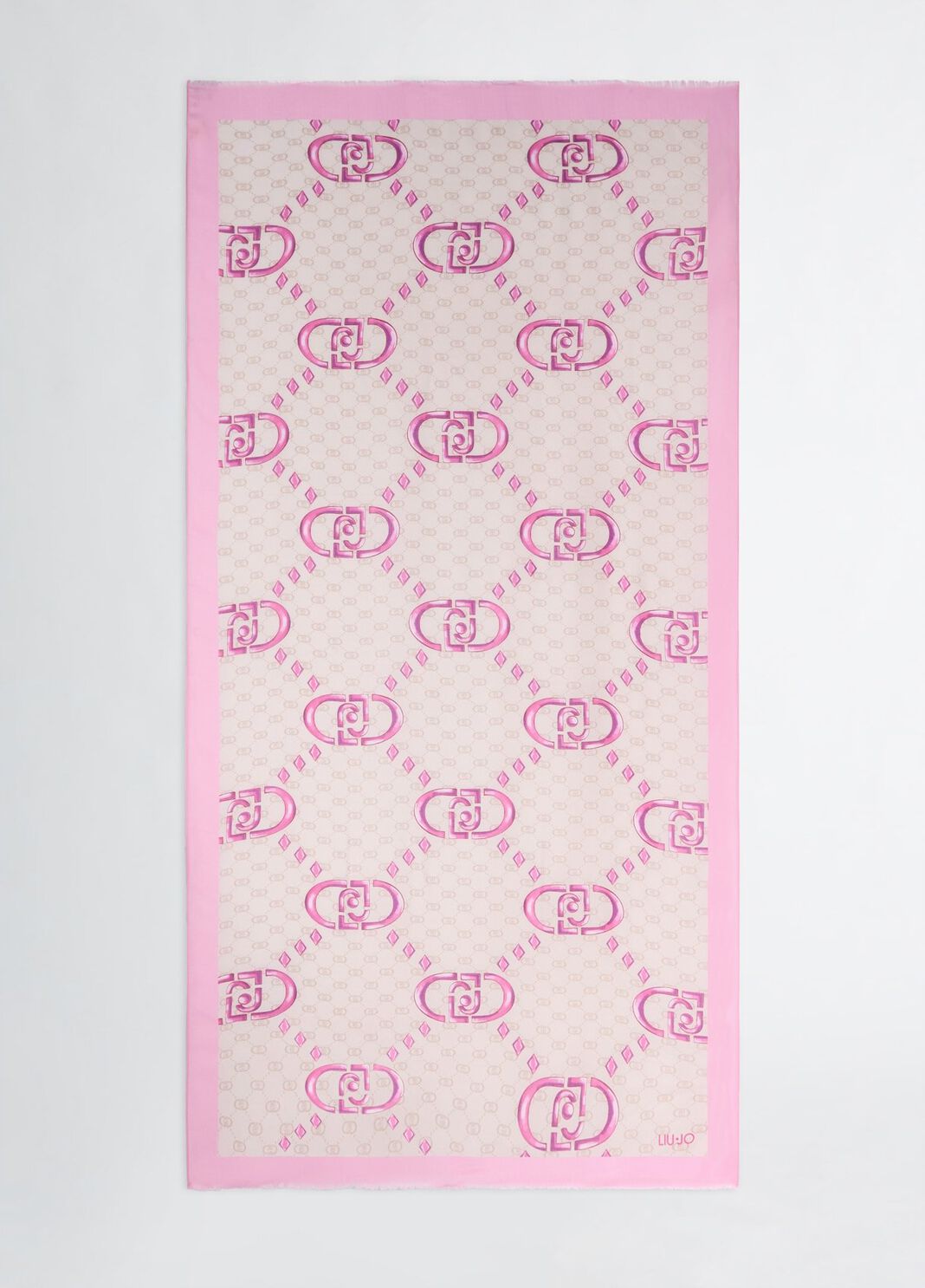 Stola con logo rosa Liu Jo - large image number 1