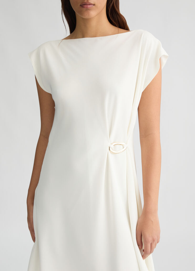 Short white dress with draping white Liu Jo - large image number 3 Short white dress with draping white Liu Jo - large image number 3