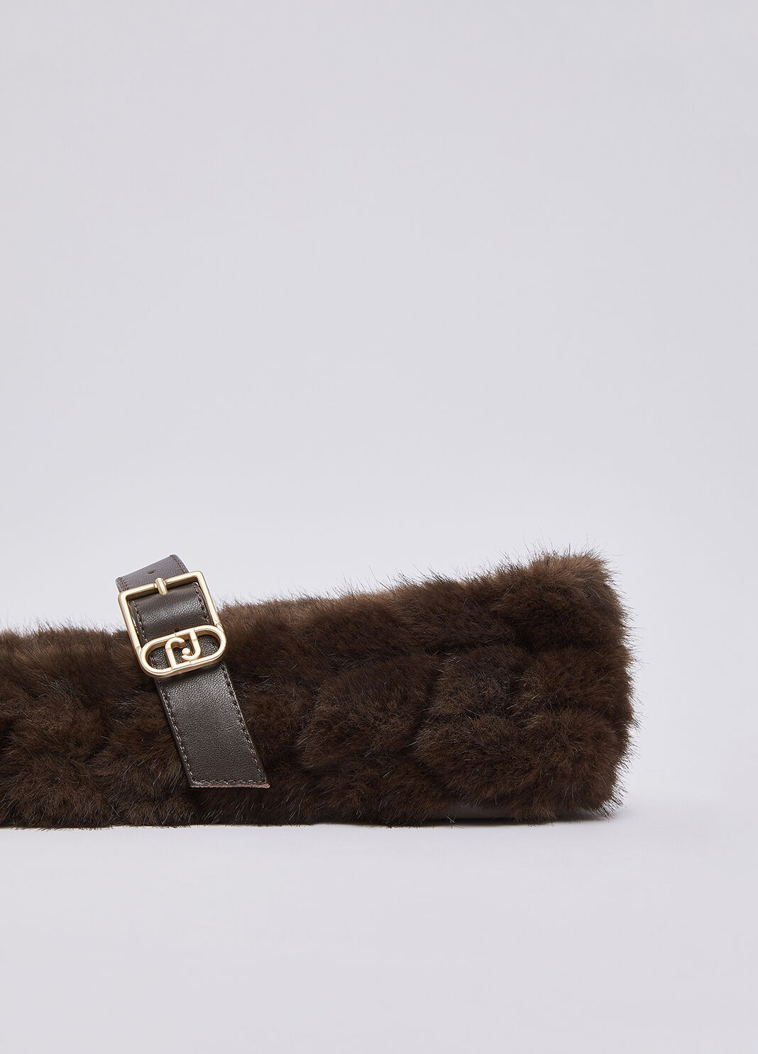 Synthetic fur ballet flats mocha Liu Jo - large image number 4