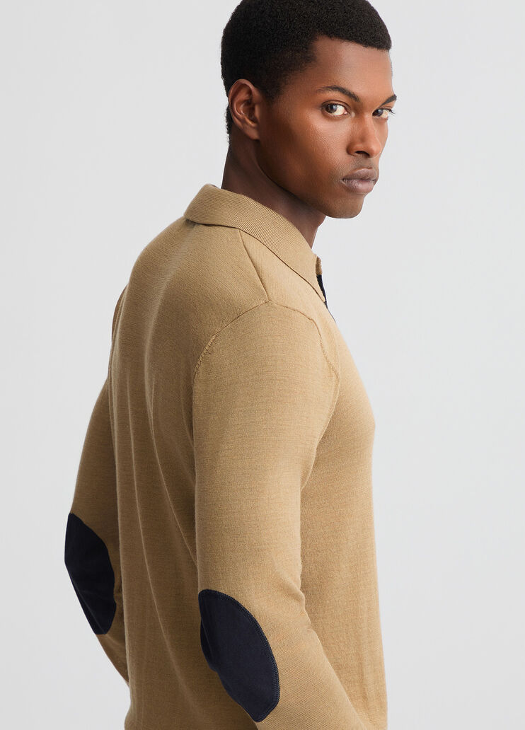 Beige wool-blend polo shirt beige Liu Jo - large image number 4 Beige wool-blend polo shirt beige Liu Jo - large image number 4