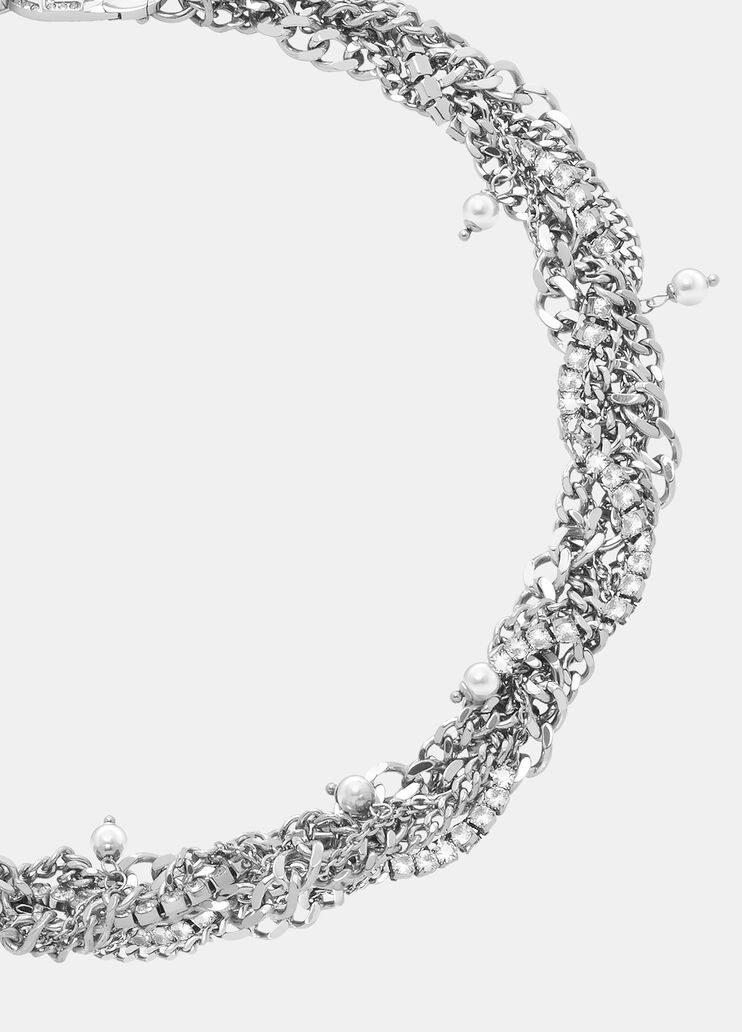 Multi-strand choker with diamantés silver Liu Jo - large image number 2 Multi-strand choker with diamantés silver Liu Jo - large image number 2