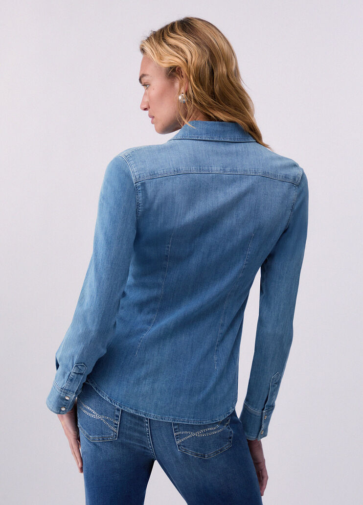 Jeanshemd Denimblau Liu Jo - medium