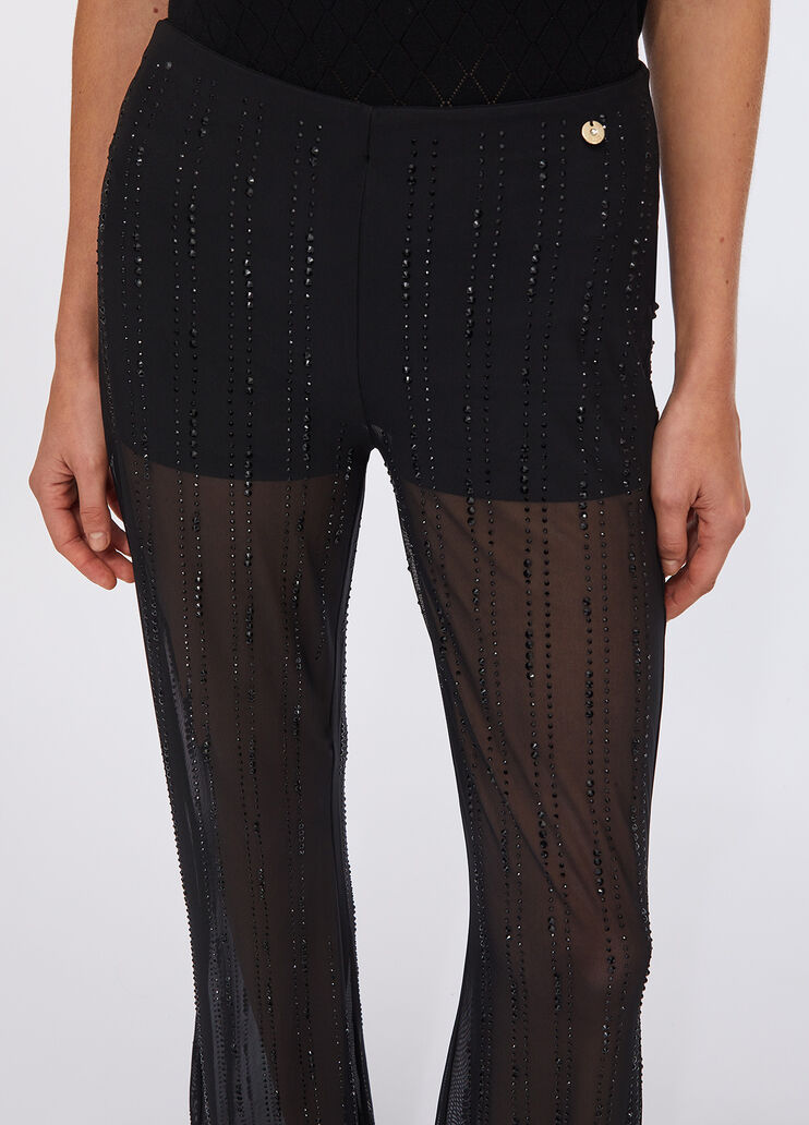 Tüllhose mit Strass Schwarz Liu Jo - large image number 4 Tüllhose mit Strass Schwarz Liu Jo - large image number 4