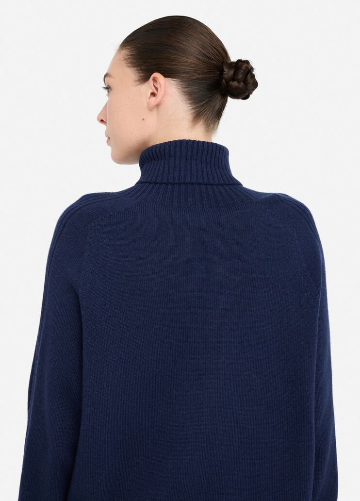 Wool and cashmere turtleneck dark blue Liu Jo - large image number 4 Wool and cashmere turtleneck dark blue Liu Jo - large image number 4