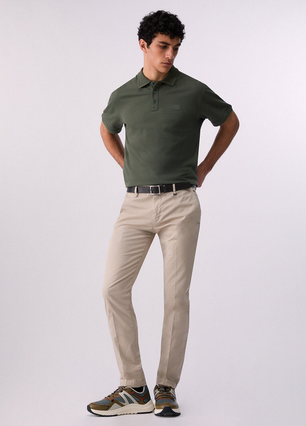 Chinohose aus Satin Beige Liu Jo - large image number 5