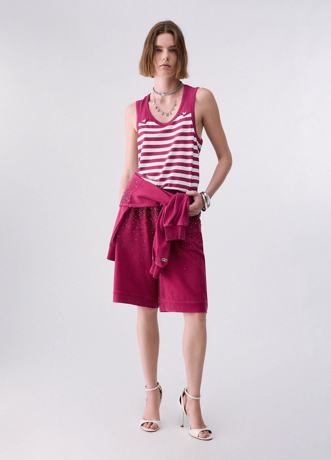 Striped top white and red Liu Jo - large image number 3