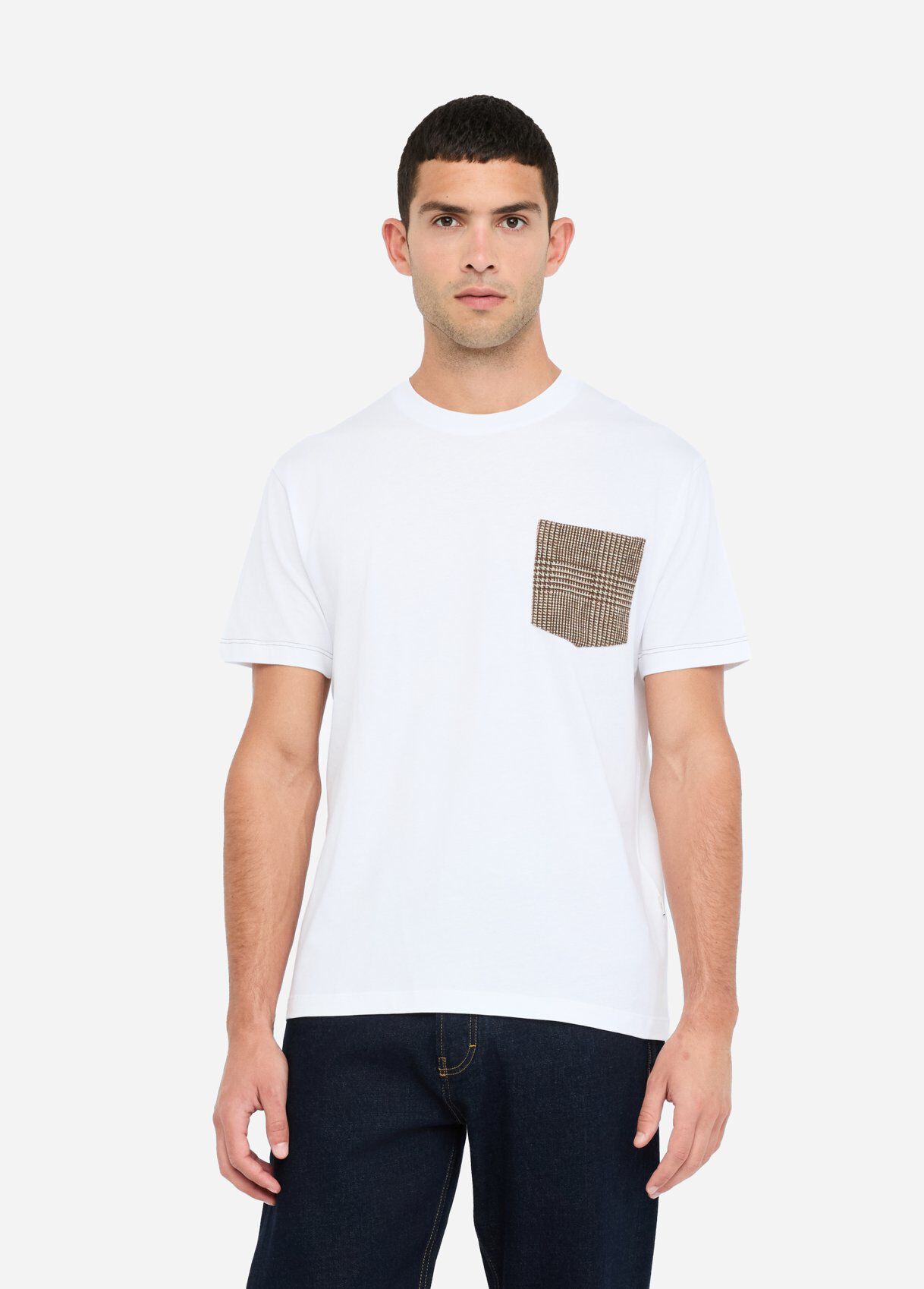 Cotton T-shirt with breast pocket colour white | Liu Jo