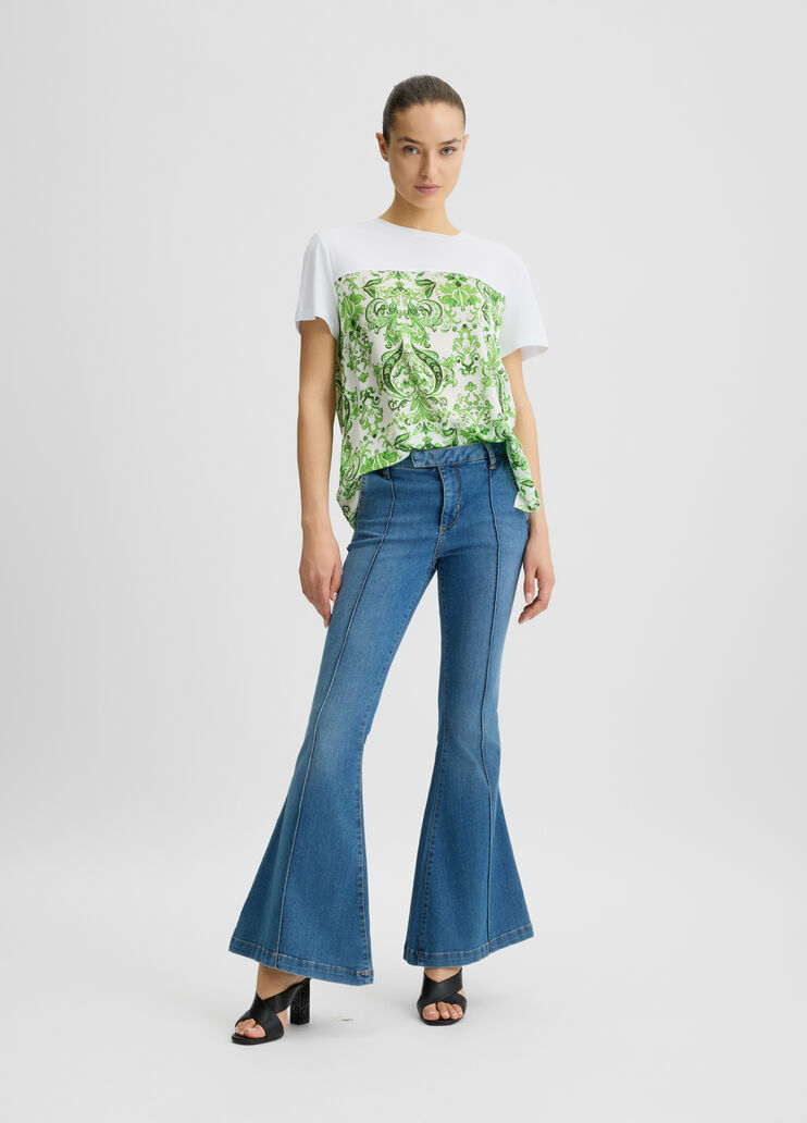 T-shirt with print white/green Liu Jo - large image number 3 T-shirt with print white/green Liu Jo - large image number 3