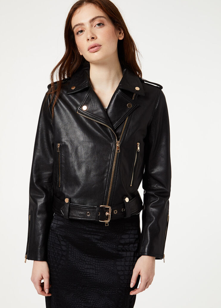 Chaqueta de piel Negro Liu Jo - large image number 0
