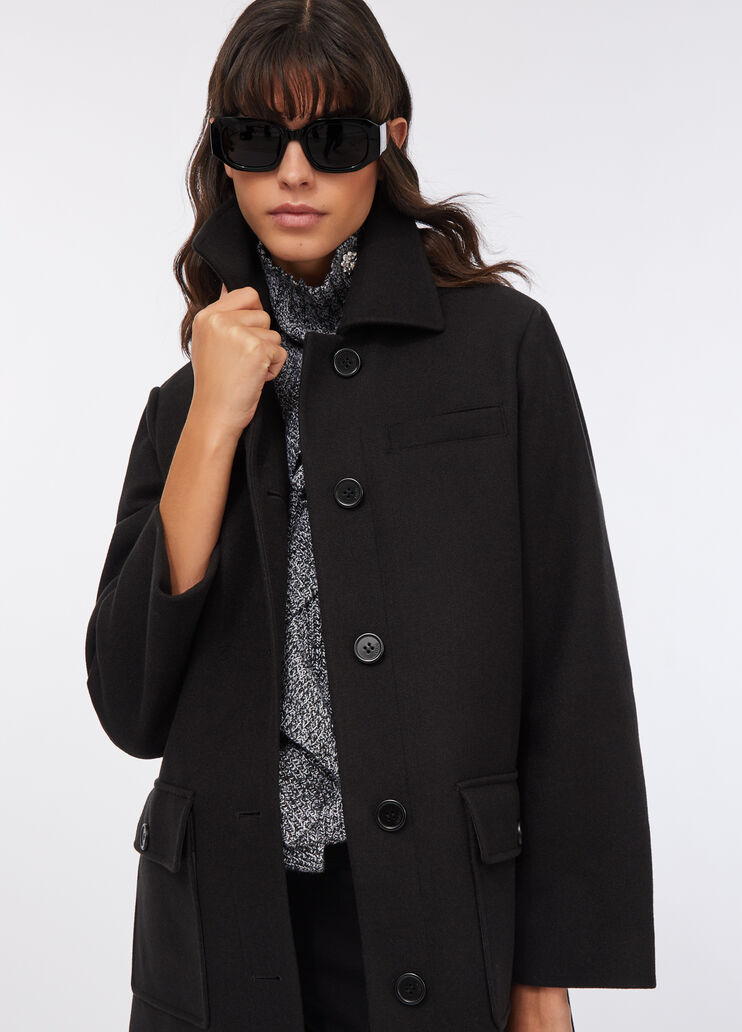 Mantel mit Gürtel Schwarz Liu Jo - medium