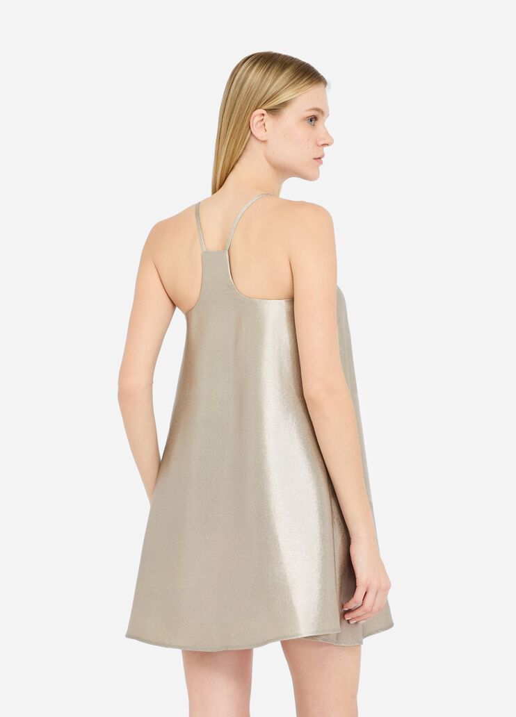 Laminated crepe dress gold Liu Jo - large image number 1