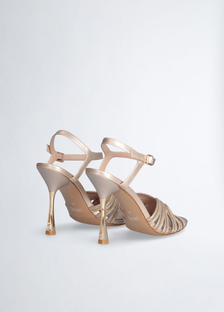 Chain sandals with heel gold-colour Liu Jo - large image number 2 Chain sandals with heel gold-colour Liu Jo - large image number 2