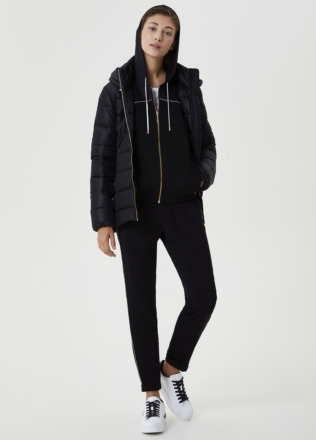 Zip hooded sweatshirt Black Liu Jo - large image number 3