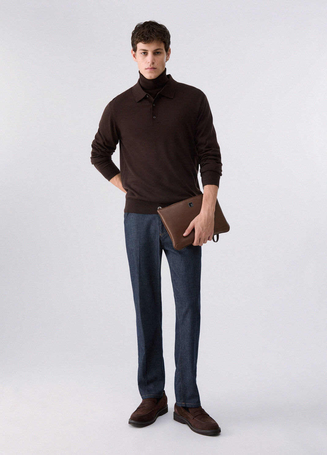 Merino Wool Polo brown Liu Jo - large image number 5
