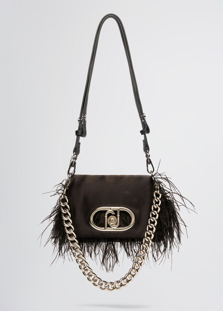 Sac petit format LaPuffy avec plumes noir Liu Jo - medium