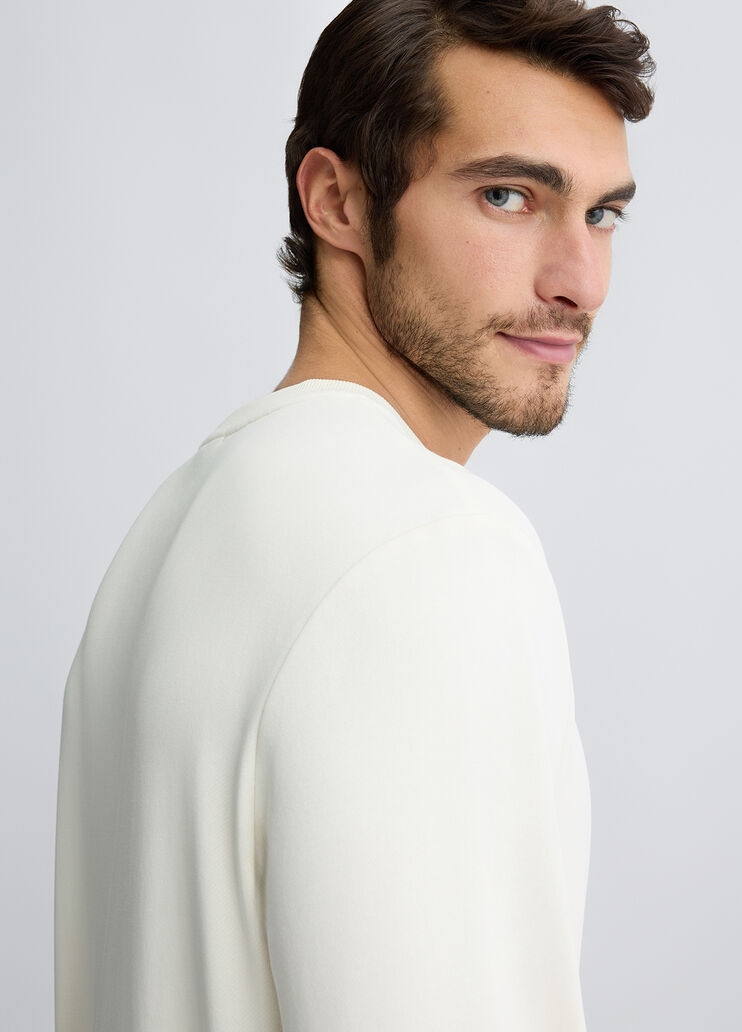 White sweatshirt with logo white Liu Jo - large image number 4 White sweatshirt with logo white Liu Jo - large image number 4