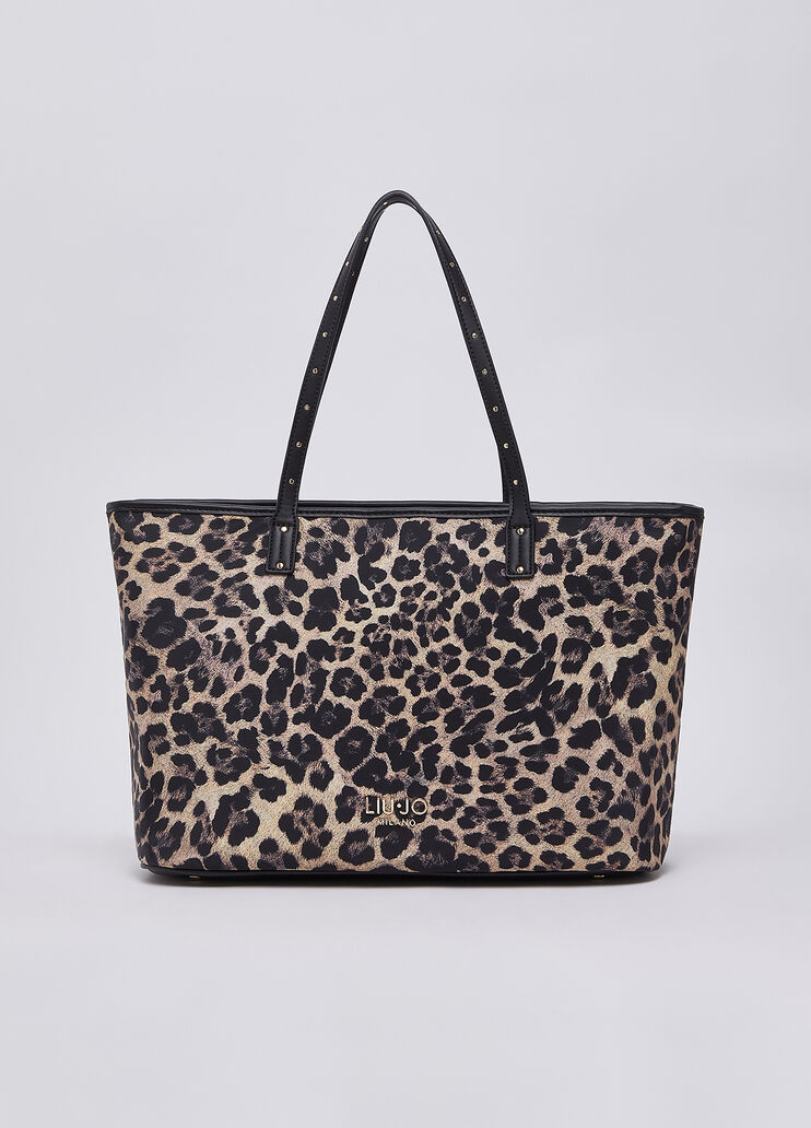 Bag tote medium animal-print black animal print Liu Jo - medium