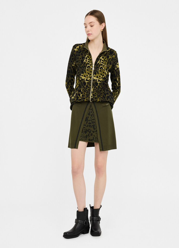 Liu Jo Better sweatshirt green animalier Liu Jo - medium Liu Jo Better sweatshirt green animalier Liu Jo - medium