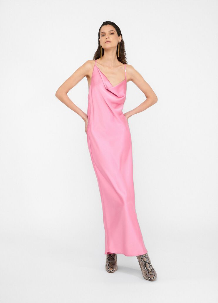 Dressy satin dress pink Liu Jo - large image number 0 Dressy satin dress pink Liu Jo - large image number 0