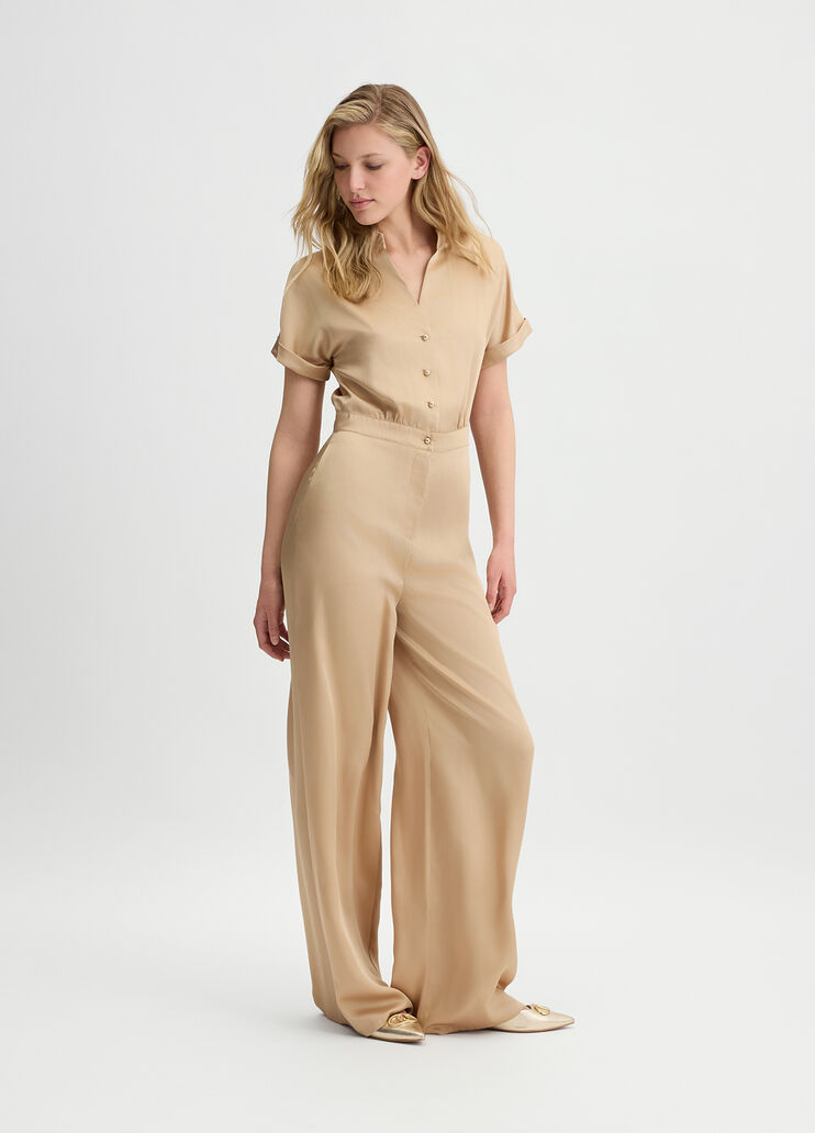 Twill jumpsuit beige Liu Jo - large image number 0 Twill jumpsuit beige Liu Jo - large image number 0