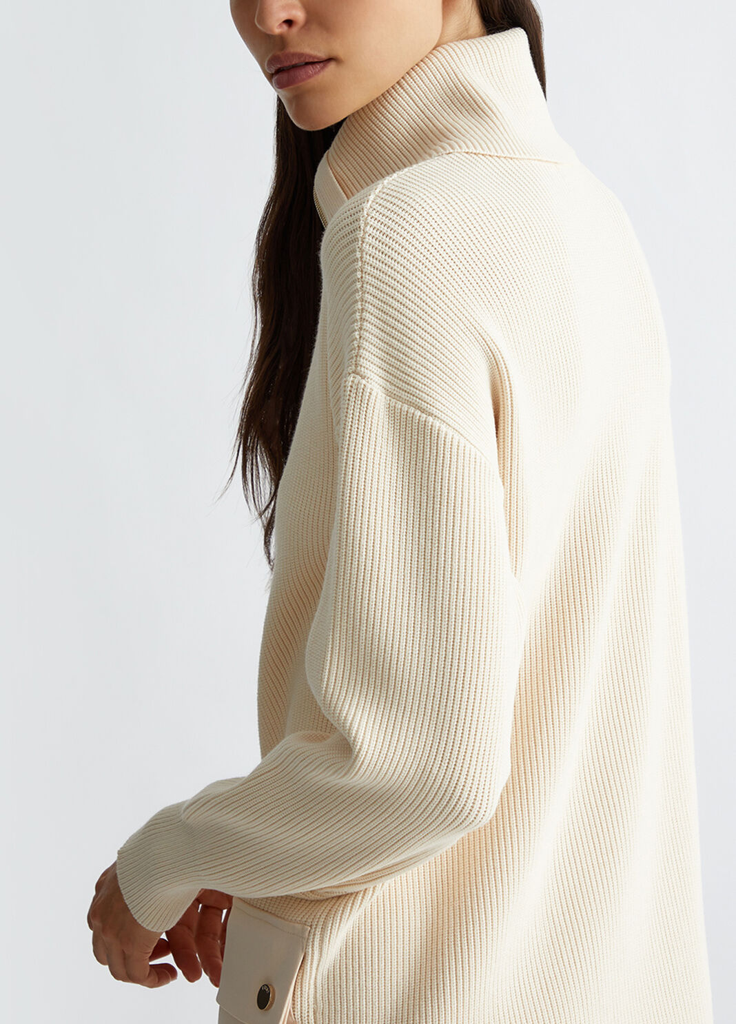 Geripptes Strickkleid hellbeige Liu Jo - large image number 2