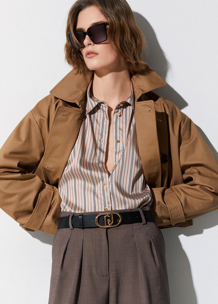 Ceinture en cuir noir et or Liu Jo - medium