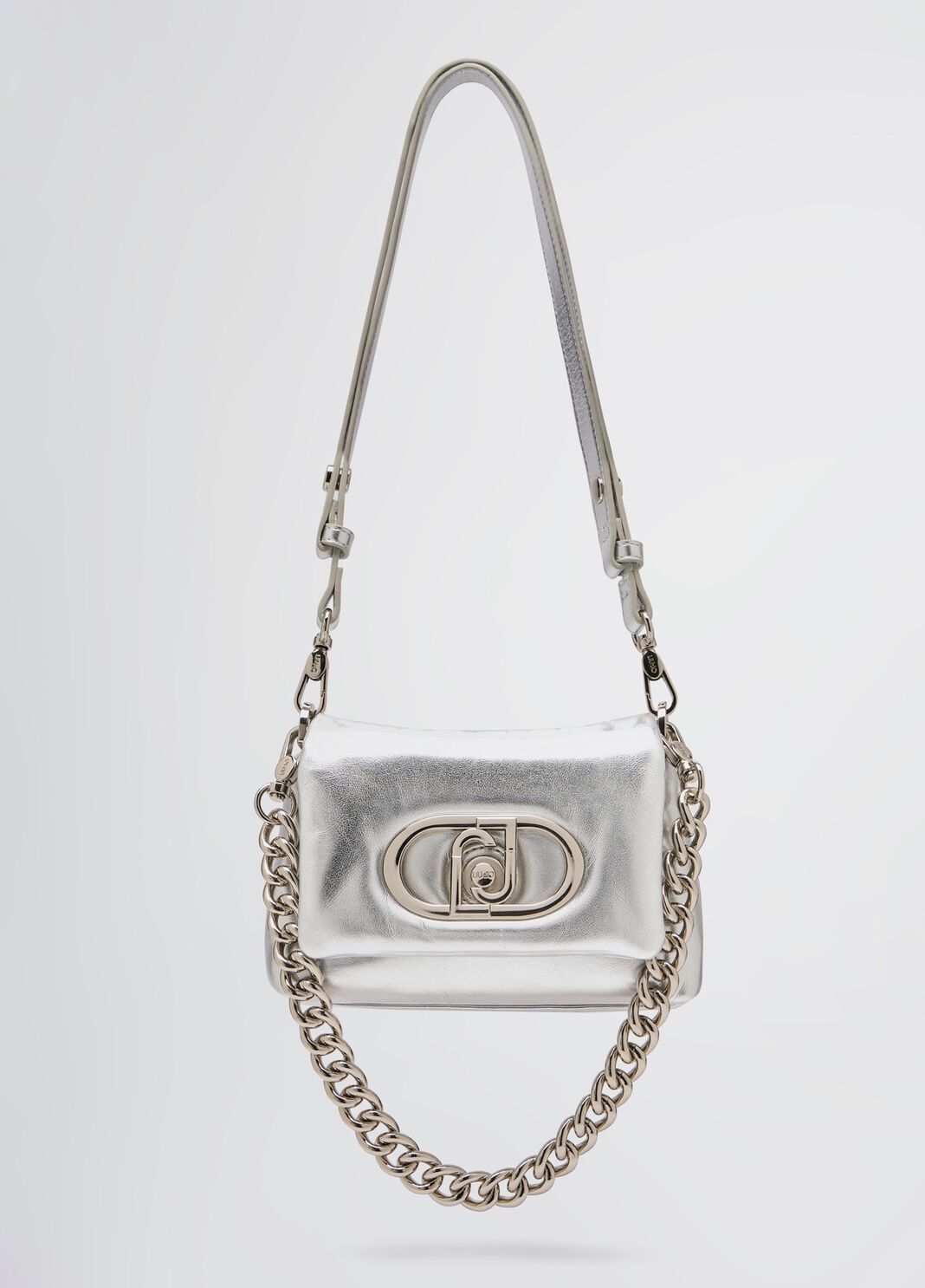 Small foil-effect LaPuffy bag silver Liu Jo - large image number 2