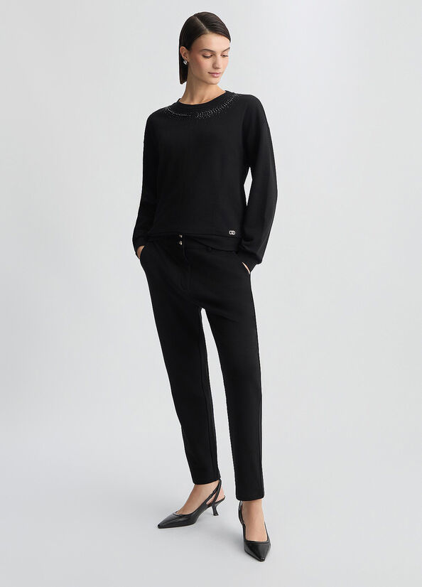 Sweathose Schwarz Liu Jo - medium