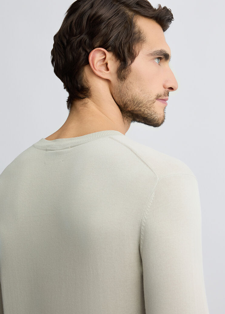 Men’s grey jumper light grey Liu Jo - large image number 4 Men’s grey jumper light grey Liu Jo - large image number 4