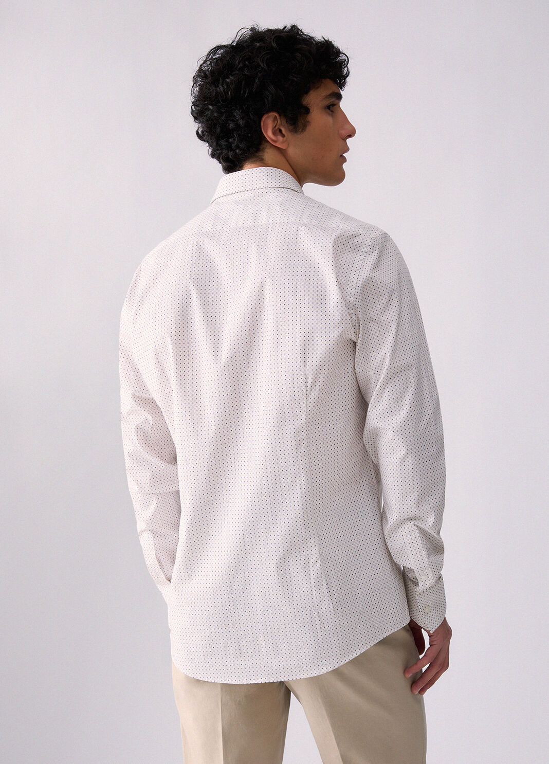 Printed poplin shirt ginger micro-circles Liu Jo - large image number 1