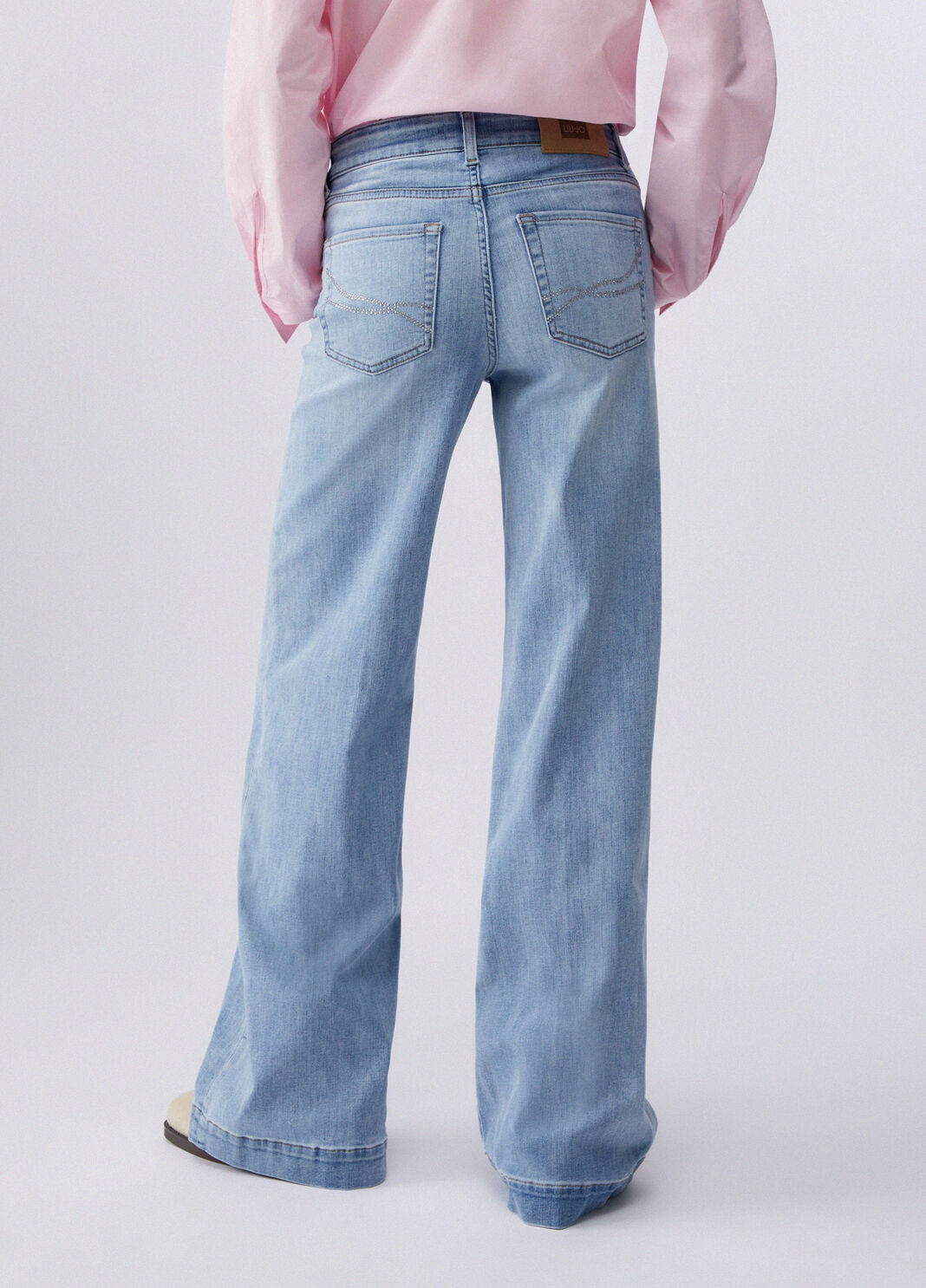 Flare-Jeans mit Strass Denim Liu Jo - large image number 1