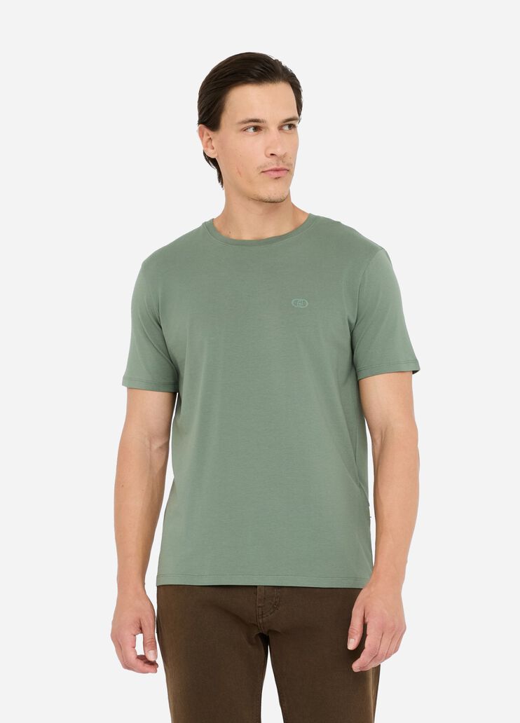 Cotton T-shirt khaki green Liu Jo - medium Cotton T-shirt khaki green Liu Jo - medium