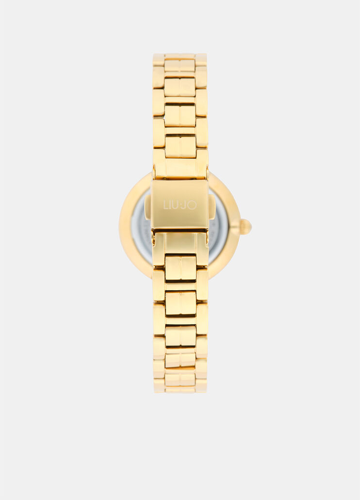 Orologio in acciaio con brill oro Liu Jo - large image number 1 Orologio in acciaio con brill oro Liu Jo - large image number 1