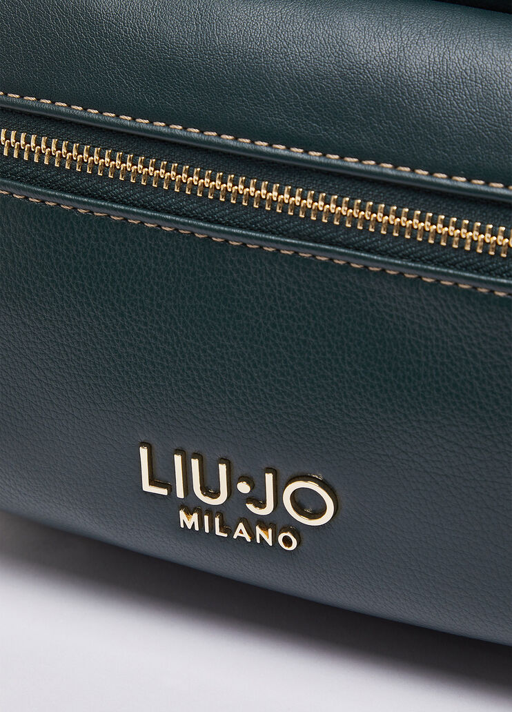 Rucksack mit Logo Dunkelgr&uuml;n Liu Jo - medium